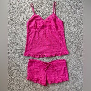 Pink pajama set